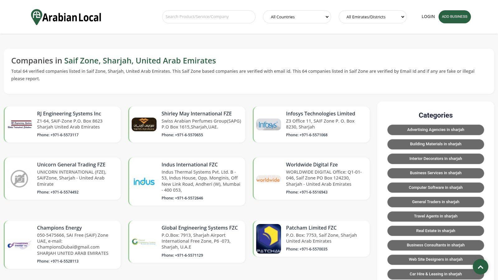 ArabianLocal, companies in SAIF Zone, Sharjah
